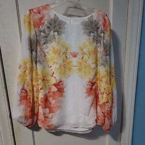 Calvin Klein Multicolor Floral Blouse